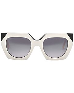 Bertha The Marlowe 66 mm White Sunglasses