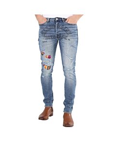 Billionaire Boys Men's Astra BB Moon Trail Denim Jeans