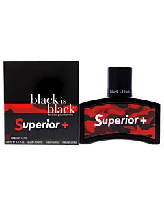 Black Is Black Superior by Nu Parfums for Men - 3.4 oz EDT Spray