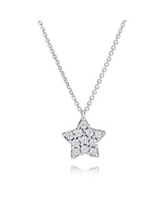 Bliss 18K White Gold, Diamond Star Pendant Necklace 20085128