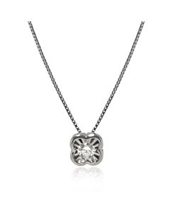 Bliss Lumina 18K White Gold, Diamond Flower Pendant Necklace 20086525