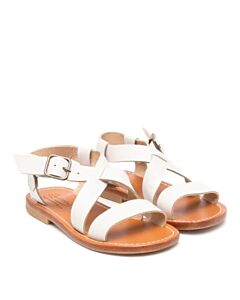 Bonpoint Girls Caina Leather Ankle-Strap Sandals