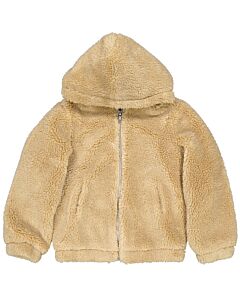 Bonton Girls Recycled Faux Fur Jacket