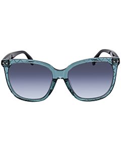 Bottega Veneta 55 mm Blue Sunglasses