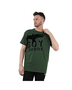 Boy London Forest Green Boy Paint Eagle Cotton T-shirt
