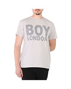 Boy London Reflective Logo T-shirt In Light Grey
