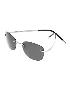 Breed Adhara 53 mm Silver Sunglasses