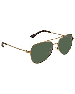 Brooks Brothers 58 mm Matte Gold Sunglasses