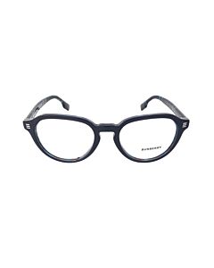 Burberry 52 mm Top Blue on Navy Check Eyeglass Frames