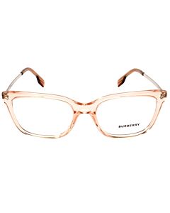 Burberry Hart 52 mm Transparent Peach Eyeglass Frames
