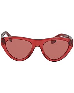 Burberry 52 mm Transparent Red Sunglasses