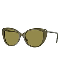 Burberry 54 mm Green/Check Green Sunglasses