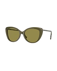 Burberry 54 mm Matte Green Sunglasses