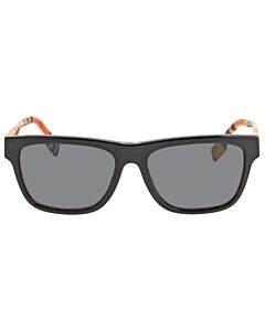 Burberry 56 mm Black On Vintage Check Sunglasses