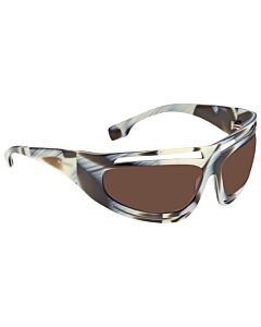 Burberry 65 mm Brown / Beige Horn Sunglasses