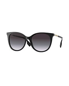 Burberry Alice 55 mm Black Sunglasses
