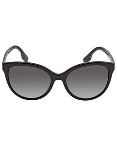 Burberry Betty 55 mm Black On Print TB/Crystal Sunglasses