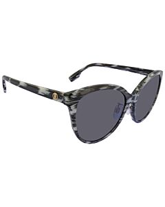 Burberry Betty 57 mm White/Black Sunglasses