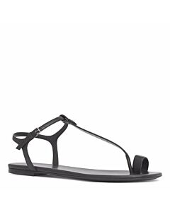 Burberry Black Saidie Toe Ring T-Strap Sandals, Brand Size 37.5 ( US Size 7.5 )