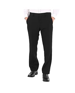 Burberry Black Wool Classic Fit Tailored Trousers