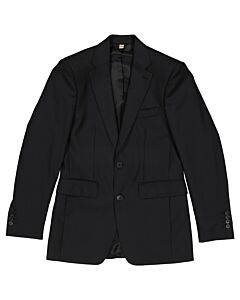 Burberry Black Wool Marylebone Tailored Suit