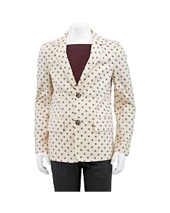 Burberry Boys Star Print Cotton Tailored Blazer Jacket