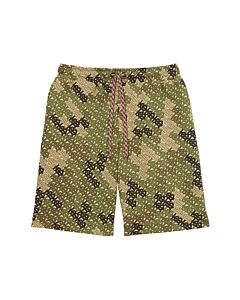 Burberry Camouflage Monogram Bermuda Shorts