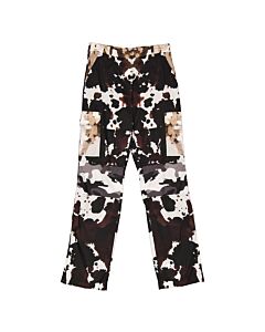 Burberry Camouflage-Print Nylon Panelled Cargo Trousers