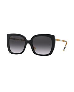 Burberry Caroll 54 mm Black Sunglasses