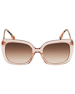 Burberry Caroll 54 mm Peach Sunglasses