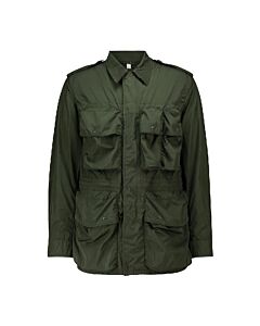 Burberry Dark Olive Green Thornham Nylon Field Jacket, Size Large