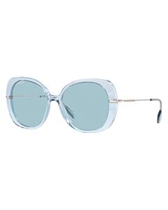 Burberry Eugenie 55 mm Azure Sunglasses