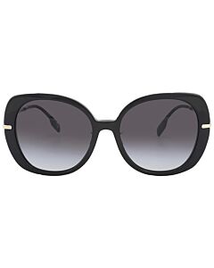 Burberry Eugenie 55 mm Black Sunglasses