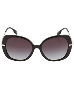 Burberry Eugenie 55 mm Black Sunglasses