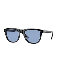 Burberry George 54 mm Shiny Black Sunglasses