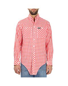 Burberry Gingham Cotton Cut-out Hem Oversized Shirt
