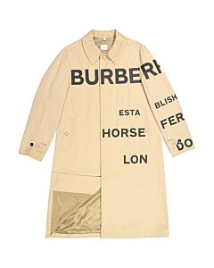 Burberry Horseferry Print Gabardine Trench Coat