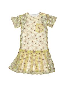 Burberry Kids Roxy Short Sleeve Floral Dress
