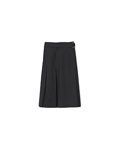 Burberry Ladies Black Alicia Pleated Midi Skirt, Brand Size 4 (US Size 2)