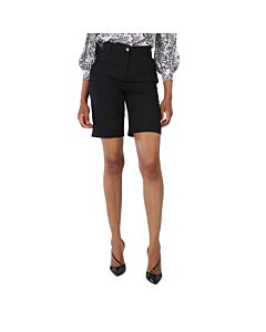 Burberry Ladies Black High-Waisted Tailored Shorts
