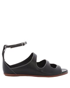 Burberry Ladies Black Kiersten Sandals, Brand Size 40 (US Size 10)