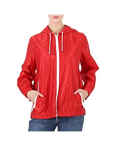 Burberry Ladies Bright Red Everton Pattern Jacket