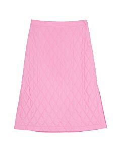 Burberry Ladies Bubblegum Pink Diamond Quilted Skirt