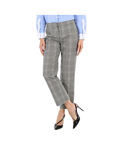 Burberry Ladies Emma Check Technical Tailored Trousers