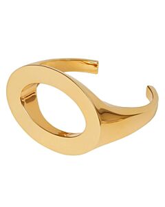 Burberry Ladies Gold-Plated Cut-Out Detail Cuff, Size Small