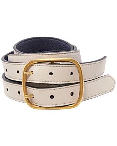 Burberry Ladies Lynton Reversible Double-strap Leather Belt
