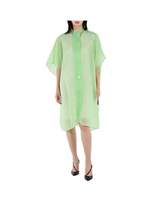 Burberry Ladies Mint Green Soft-touch Plastic Poncho