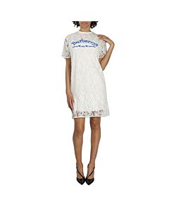 Burberry Ladies Natural, White Lace Dress