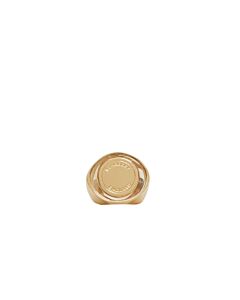 Burberry Ladies Resin And Gold-Plated Signet Ring