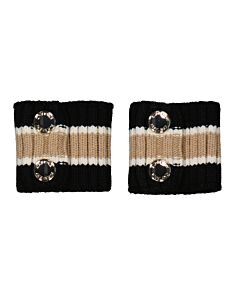 Burberry Ladies Rib Knit Technical Wool Cuffs